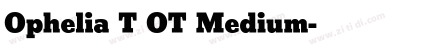 Ophelia T OT Medium字体转换